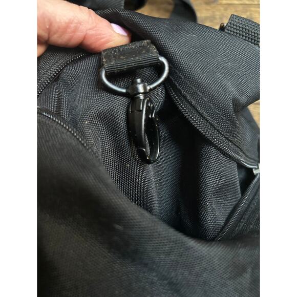 Citi Bank Citigroup Banker Finance Bro Gym duffel Bag Black Lands End tote - Picture 6 of 6